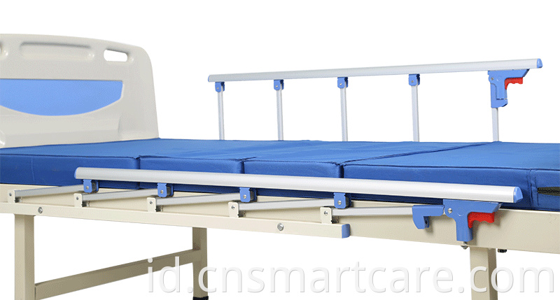 Produsen Furnitur Rumah Sakit 2 Fungsi Dua engkol manual yang dapat disesuaikan tempat tidur Pasien Pasien Perawatan Medis